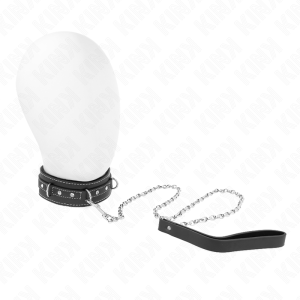Kink Collar & GAG PVC-Leren Halsketting met Riem Strass Klinknagel Kink Collar & GAG PVC-Leren Halsketting met Riem Strass Klinknagel - Afbeelding 1
