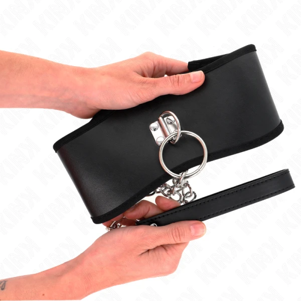 Kink Collar & GAG Halskette met brede riem verstelbaar Kink Collar & GAG Halskette met brede riem verstelbaar