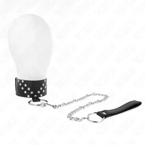 Kink Collar & GAG Halsketting met riem en V-klinknagel, verstelbaar