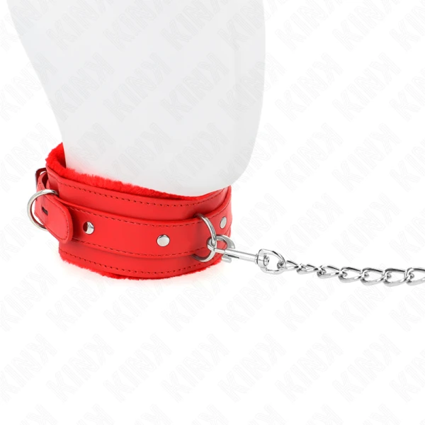 Kink Collar & GAG Halsband met riem rood