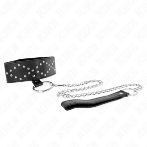 Kink Collar & GAG Halskette mit Leine und silbernen Nieten, verstellbar Kink Collar & GAG Halskette mit Leine und silbernen Nieten, verstellbar – Bild 4