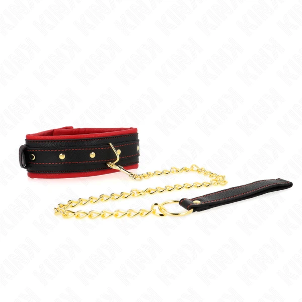 Kink Collar & GAG Halsband met riem van eenvoudige stof, verstelbaar