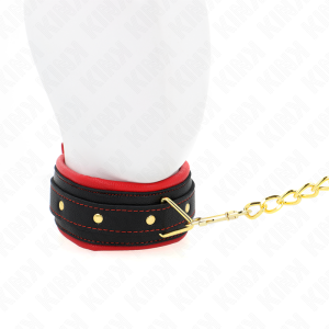 Kink Collar & GAG Halsband met riem van eenvoudige stof, verstelbaar Kink Collar & GAG Halsband met riem van eenvoudige stof, verstelbaar - Afbeelding 3