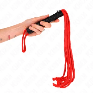 Kink Impact & Touch Rojo Rope Whip for Fetish Games