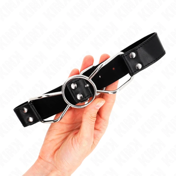 Kink Collar & GAG Spider Mouth Gag Knebel maat M