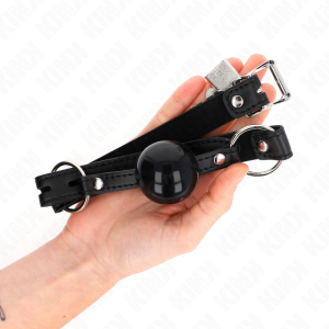 Kink Collar & GAG Balgknebel met zwart slot Kink Collar & GAG Balgknebel met zwart slot - Afbeelding 3