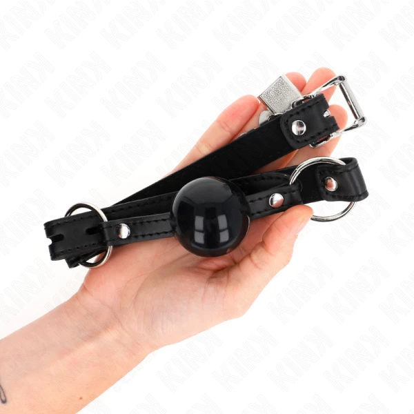 Kink Collar & GAG Balgknebel met zwart slot