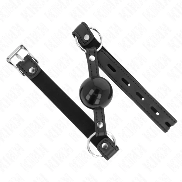 Kink Collar & GAG Balgknebel met zwart slot