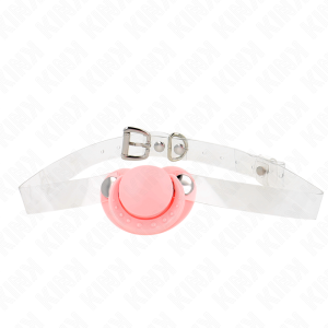 Kink Collar & GAG Roze Fopspeen-Gag met verstelbare riem Kink Collar & GAG Roze Fopspeen-Gag met verstelbare riem - Afbeelding 1