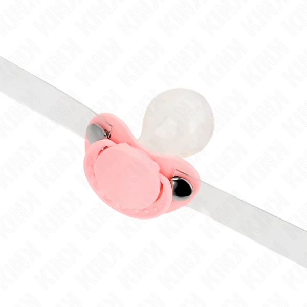 Kink Collar & GAG Roze Fopspeen-Gag met verstelbare riem Kink Collar & GAG Roze Fopspeen-Gag met verstelbare riem