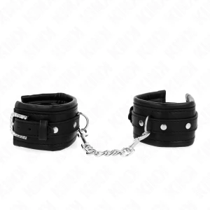 Kink Wrist Restraint with Rhinestone Buckle, Black