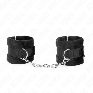 Kink Wrist Restraint Bontpolsbanden voor Beginners Zwart Kink Wrist Restraint Bontpolsbanden voor Beginners Zwart - Afbeelding 1