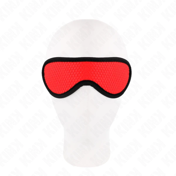 Kink Masked Allure Schuppentextur-Bandage met rood afgedekte rand Kink Masked Allure Schuppentextur-Bandage met rood afgedekte rand