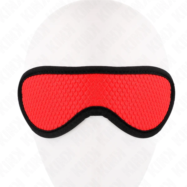 Kink Masked Allure Schuppentextur-Bandage met rood afgedekte rand Kink Masked Allure Schuppentextur-Bandage met rood afgedekte rand