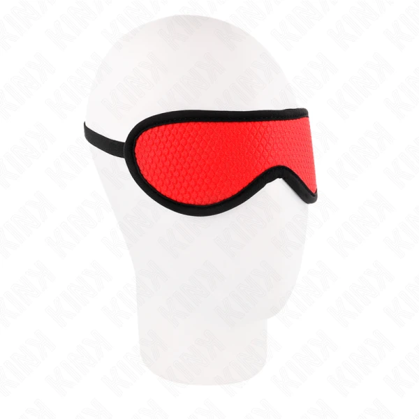 img_187804_7816cdae95443ecdf9cf744219876fe4_1.png Kink Masked Allure Schuppentextur-Bandage met rood afgedekte rand
