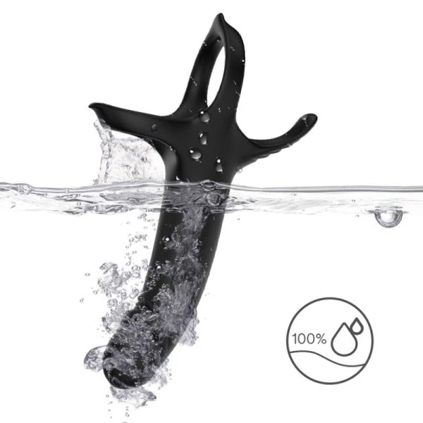 Armony FOR HIM Penisring mit Dildo und Vibrator, schwarz Armony FOR HIM Penisring mit Dildo und Vibrator, schwarz