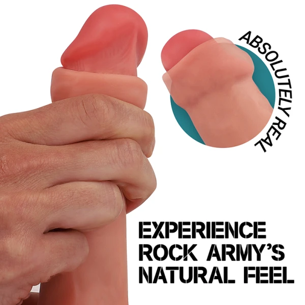 Rock Army Liquid Silicone Raptor Dildo 24 cm met zuignap Rock Army Liquid Silicone Raptor Dildo 24 cm met zuignap