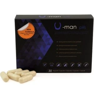 500cosmetics U-Man voedingssupplement voor penisgrootte en potentie, 30 capsules