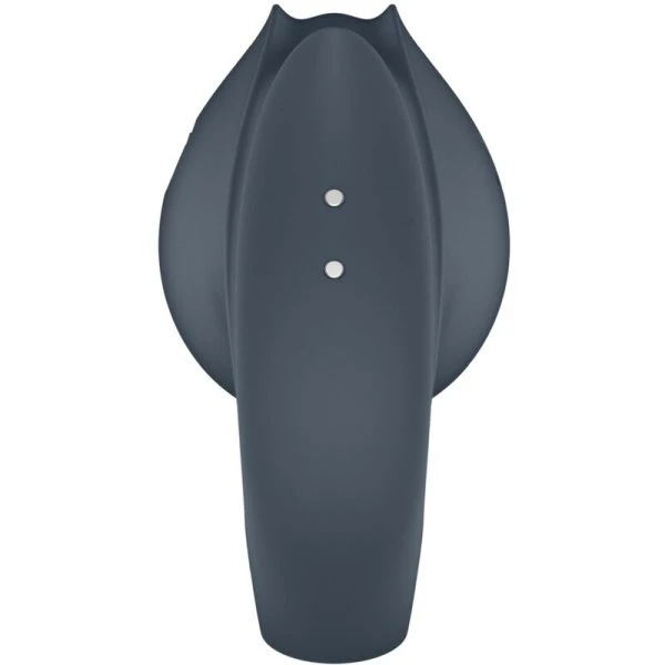 Satisfyer Partner Perfect Pair 2 Multivibrator 2-in-1 Penisring en vingerstimulator Grijs