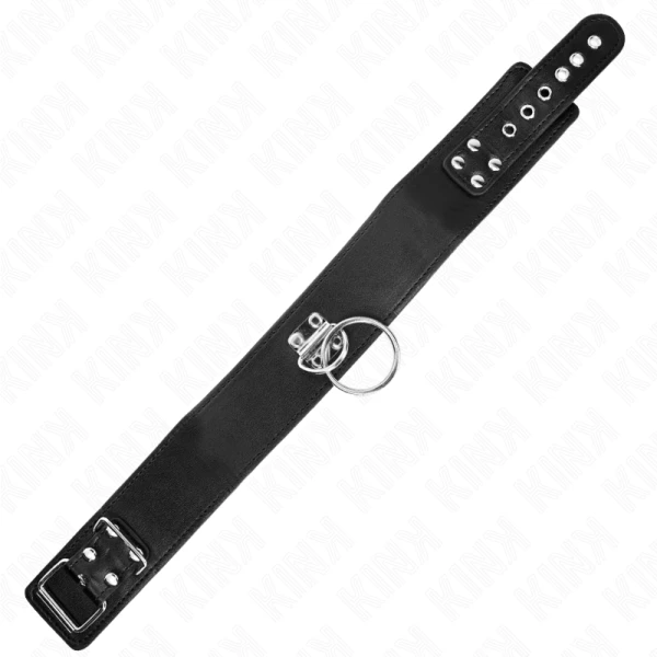 Kink Collar & GAG Nietenleine mit Halsband aus Kunstleder