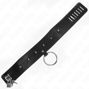 Kink Collar & GAG Halsband met riem en zilveren noppen Kink Collar & GAG Halsband met riem en zilveren noppen - Afbeelding 7