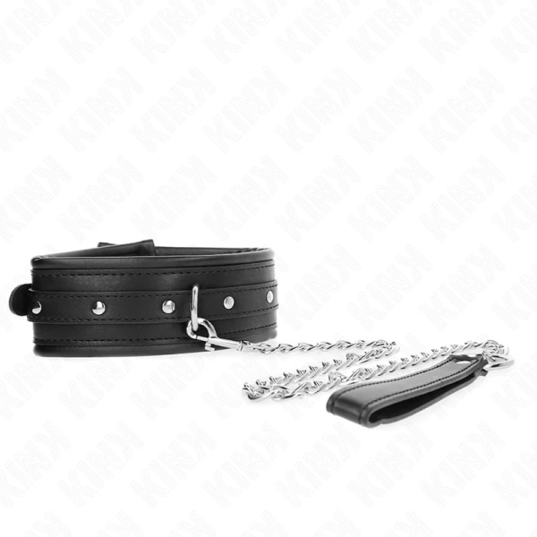Kink Collar & GAG Halskette met glanzende gespenband