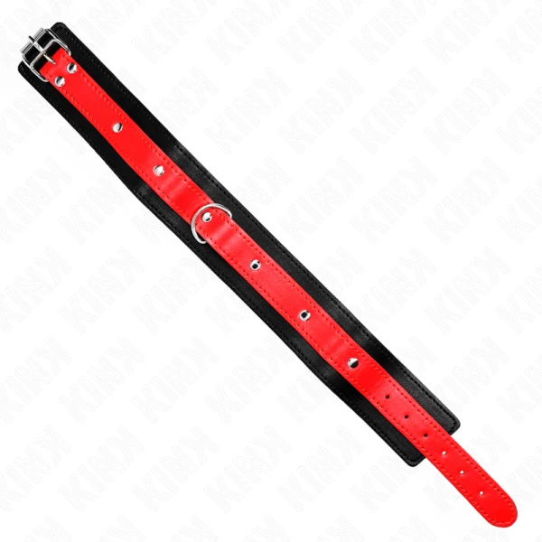 Kink Collar & GAG halsketting met rood lint, verstelbaar
