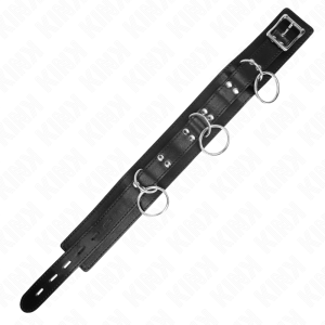 Kink Collar & GAG 3-Ring-Slavernij-Halsketting met Band Kink Collar & GAG 3-Ring-Slavernij-Halsketting met Band - Afbeelding 6