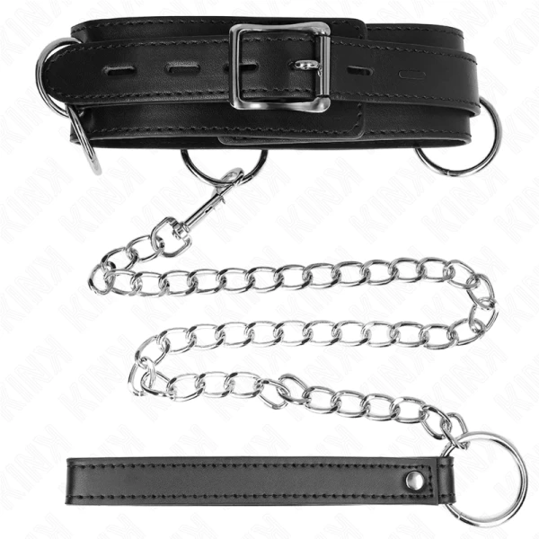 Kink Collar & GAG 3-Ring-Slavernij-Halsketting met Band