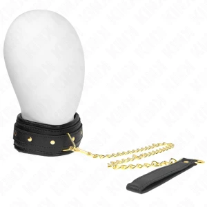 Kink Collar & GAG Necklace with Sponge Faux Leather Band