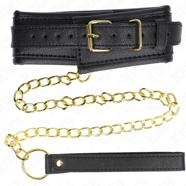 Kink Collar & GAG Halskette met schuimkunstlederen band