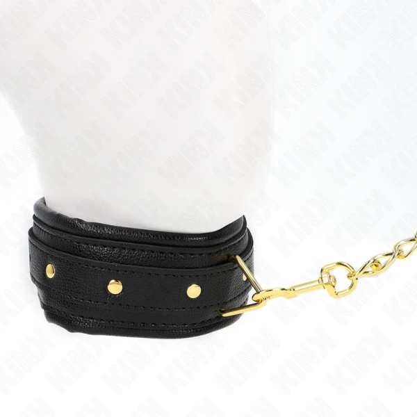 Kink Collar & GAG Halskette met schuimkunstlederen band
