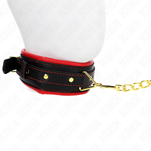 Kink Collar & GAG Halskette met schuimkunstlederen band, verstelbaar Kink Collar & GAG Halskette met schuimkunstlederen band, verstelbaar - Afbeelding 4