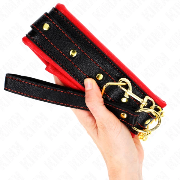 Kink Collar & GAG Halskette met schuimkunstlederen band, verstelbaar Kink Collar & GAG Halskette met schuimkunstlederen band, verstelbaar
