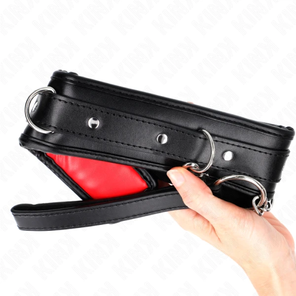 Kink Collar & GAG halsketting met sponskunstlederen band verstelbaar