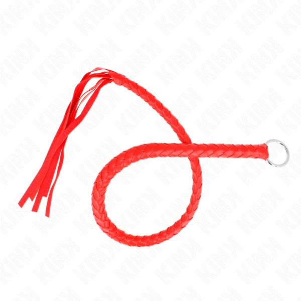 Kink Impact & Touch Schlangenpeitsche mit rotem Handring