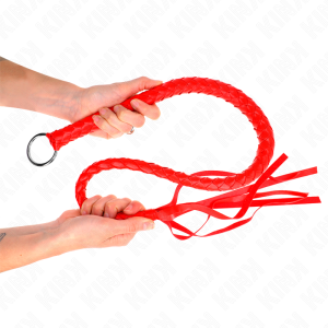 Kink Impact & Touch Schlangenpeitsche mit rotem Handring Kink Impact & Touch Schlangenpeitsche mit rotem Handring – Bild 3