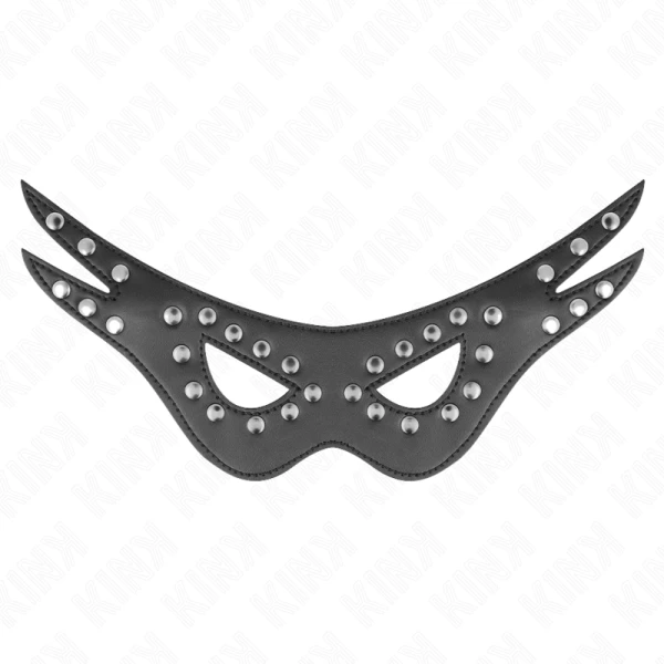 Kink Masked Allure oogmasker van kunstleer voor fetisjspelen
