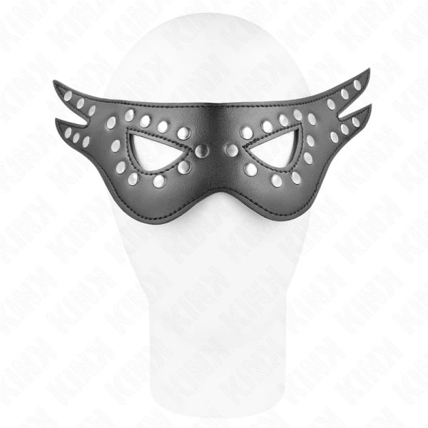 Kink Masked Allure oogmasker van kunstleer voor fetisjspelen