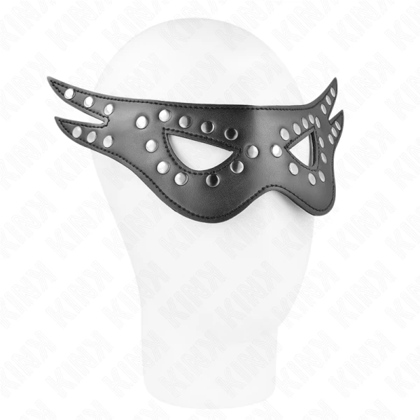 Kink Masked Allure oogmasker van kunstleer voor fetisjspelen