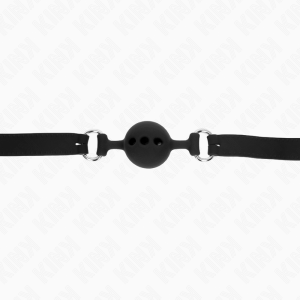 Kink Collar & GAG Vollsilikon-Knebel mit Kugel, schwarz Kink Collar & GAG Vollsilikon-Knebel mit Kugel, schwarz – Bild 5
