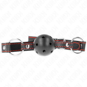 Kink Collar & GAG Holharde Zwarte Bal Knebel Model 2 Kink Collar & GAG Holharde Zwarte Bal Knebel Model 2 - Afbeelding 1