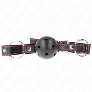 Kink Collar & GAG Hohlharter Schwarzer Ballknebel Modell 2