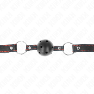 Kink Collar & GAG Holharde Zwarte Bal Knebel Model 2 Kink Collar & GAG Holharde Zwarte Bal Knebel Model 2 - Afbeelding 4