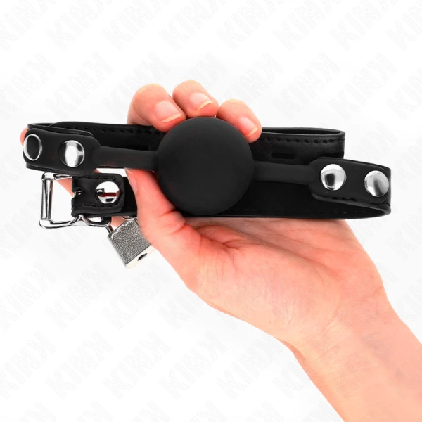Kink Collar & GAG Siliconen balprop met slot Kink Collar & GAG Siliconen balprop met slot