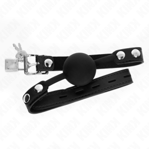 Kink Collar & GAG Siliconen balprop met slot Kink Collar & GAG Siliconen balprop met slot - Afbeelding 2