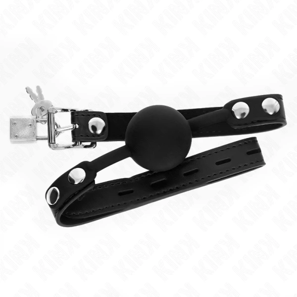 Kink Collar & GAG Siliconen balprop met slot Kink Collar & GAG Siliconen balprop met slot