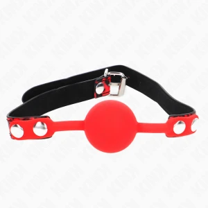 Kink Collar & GAG Silikon-Ballknebel mit Riemen