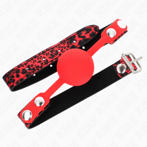 Kink Collar & GAG Silicone Ballgag met Riemen Kink Collar & GAG Silicone Ballgag met Riemen - Afbeelding 2