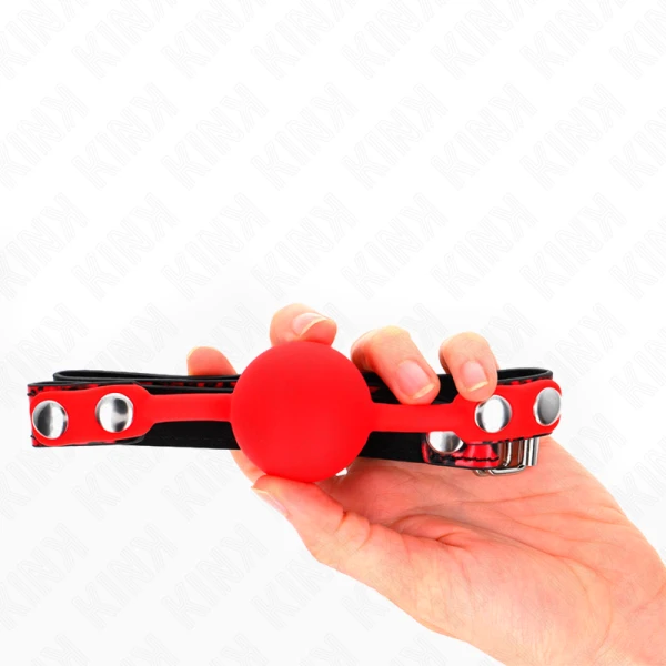 Kink Collar & GAG Silicone Ballgag met Riemen